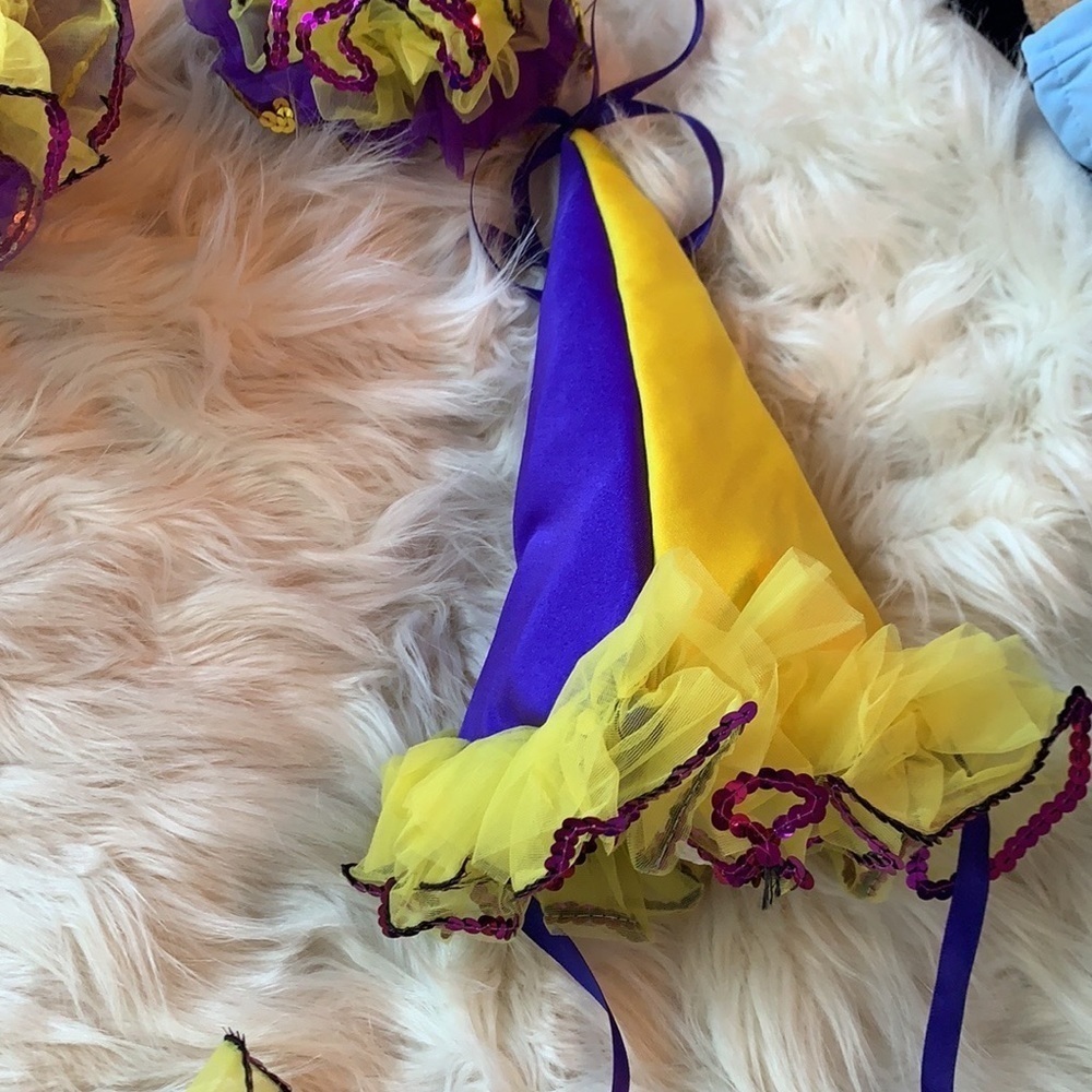 Yellow sunflower and purple dance clown outfit. The applause Dance creations. - Picture 15 of 15